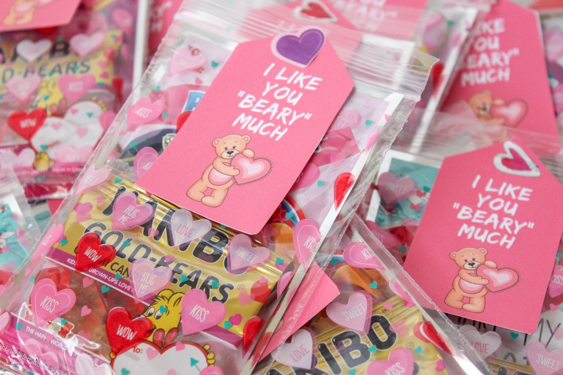 free printable valentine tags - made with happy